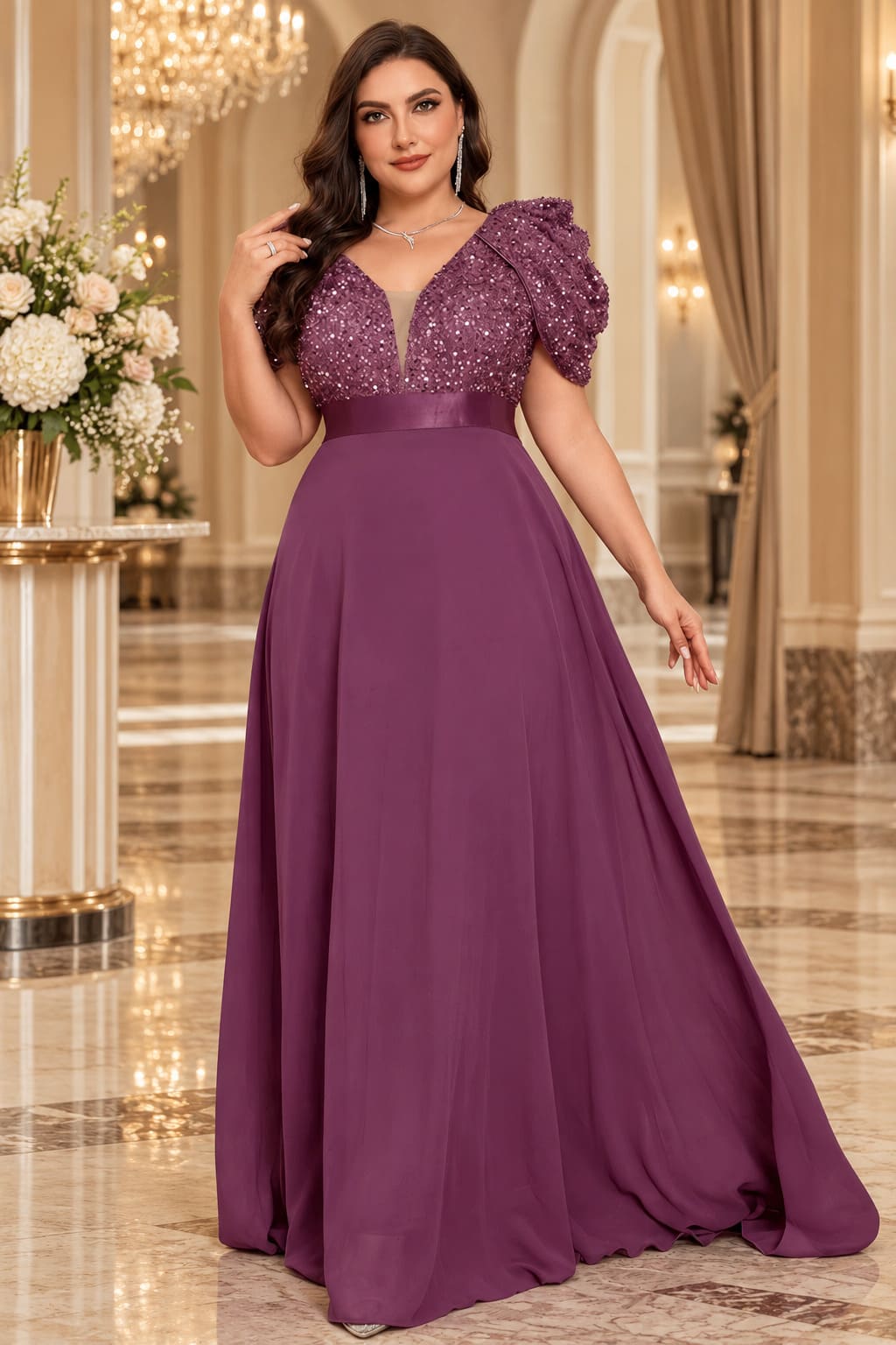 Robe Demoiselle d’Honneur Vieux Rose – Violette