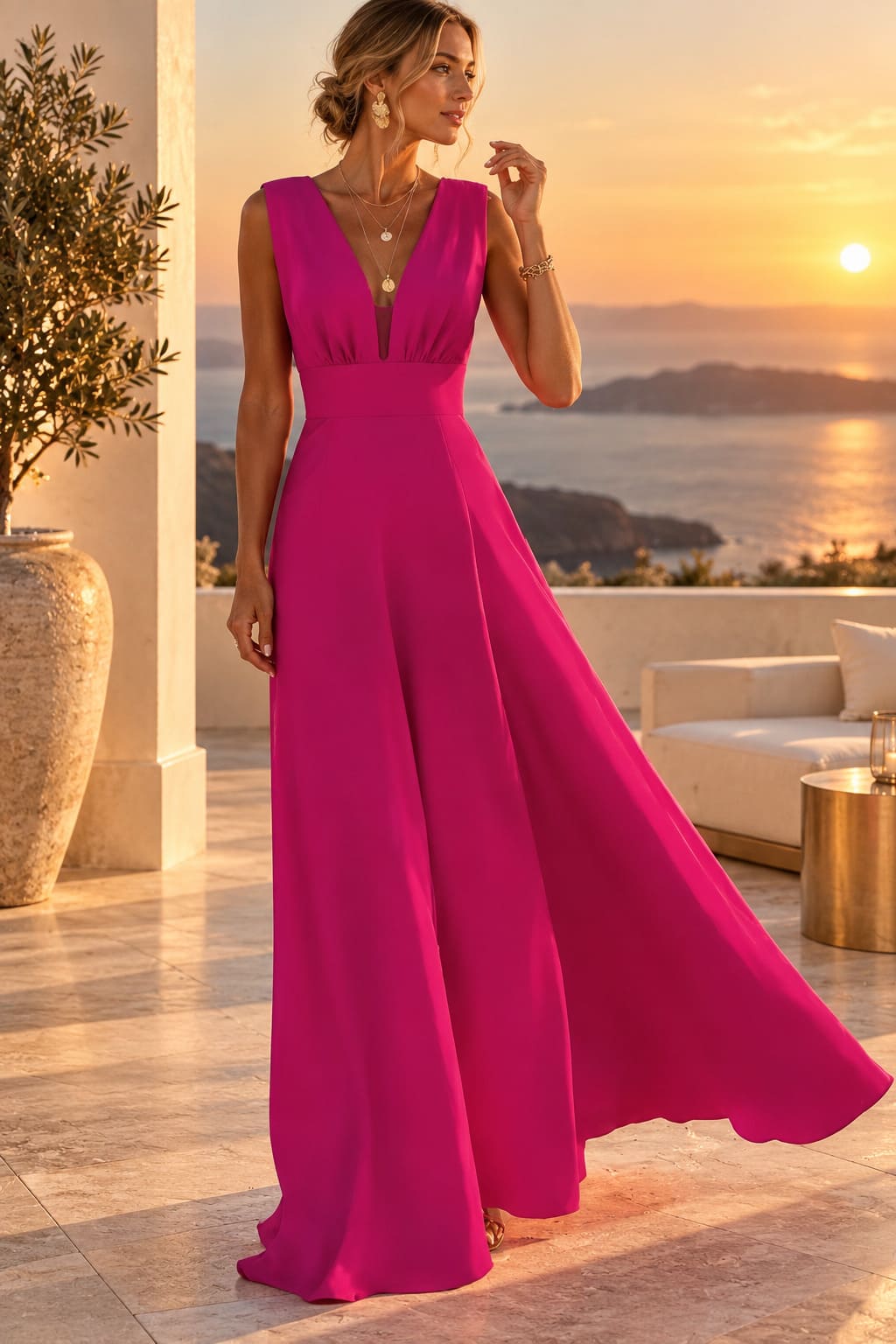 Robe Rose Framboise – Noélie