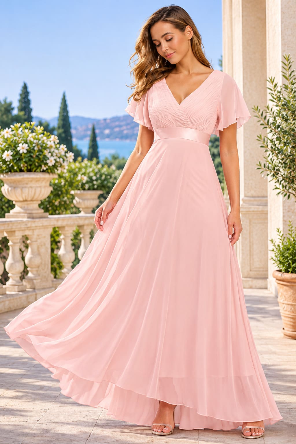 Robe Rose Poudré Témoin De Mariage – Aliénor